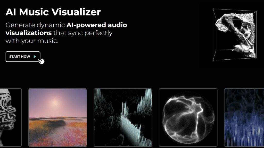 AI music visualizer